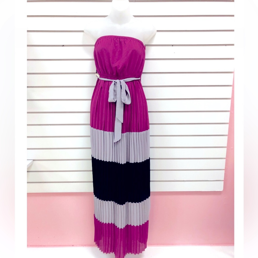 multicolored maxi dress women size medium